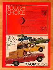 1976 TOYOTA PICKUP TRUCK—HALF TON/SR-5 SPORT—VINTAGE MAGAZINE ADVERTISEMENT