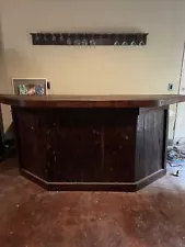 Rustic Bar Made Of Wood