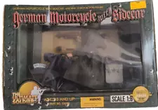 Ultimate Soldier 21st Century WWII German Motorcycle w/ Sidecar and Figure New