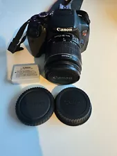 Canon EOS Rebel T4i camera 18.0MP with EF-S 18-55 IS II lens TESTED CLEAN VGUC