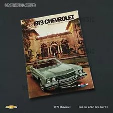 New & Uncirculated 1973 Chevrolet Caprice-Impala-Bel Air 20 pgs Brochure #2222