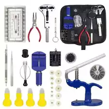 915PCS Watch Repair Tool Kit Case Opener,Spring Bar Tool,Case Press+12 Dies US