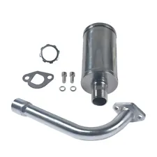 Exhaust Pipe Header & Muffler For Predator 196cc/212cc Honda GX160 GX200 Go Kart