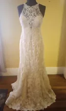 Wedding Dress Size 12 Ivory Color Allure C508