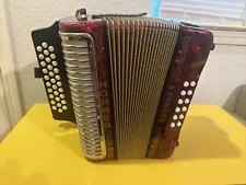 Hohner Corona II Classic GCF Accordion Red