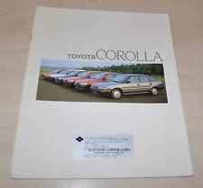 1989 1990 Toyota Corolla Liftback Hatchback GT-i16V 4WD Brochure Prospekt ENG