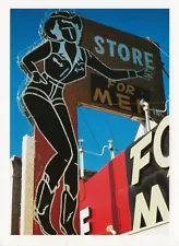 Postcard AZ Route 66 Winslow Store for Men Sexy Cowgirl Navajo County MNT Unused