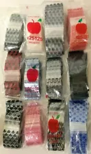 Apple Baggies #125125 (1,200) ASSORTED DESIGNS (12 Packs With 100 In Each Pack!)