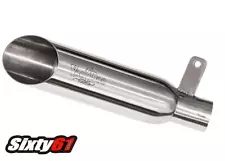 GSXR 1000 Exhaust 2001 2002 2003 2004 Voodoo Polished Shorty SlipOn GSXR1000