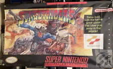 Sunset Riders 5' Flag Banner Poster Super Nintendo 1993 SNES Konami Shooter