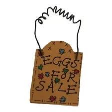 2” Dollhouse Miniature “Eggs For Sale” Sign