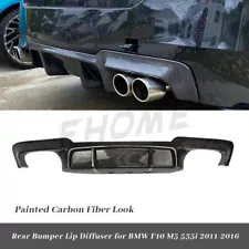 Carbon Fiber Rear Bumper Lip Diffuser for BMW F10 5 Series 535i M Sport 11-16 (For: 2015 BMW 535i M Sport)