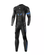 (New) Synergy Endorphin Full Sleeve Triathlon Wetsuit (L1) + Gloves, Swim Cap