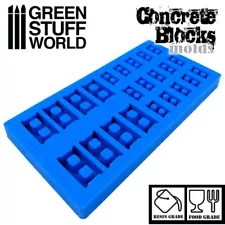 Green Stuff World 1:35 Scale Concrete Blocks Bricks Resin Grade Silicone Mold