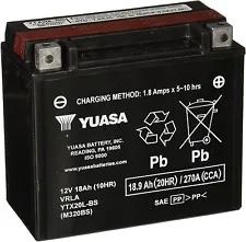 Yuasa YTX20L-BS Battery (For: 2008 Heritage Softail)