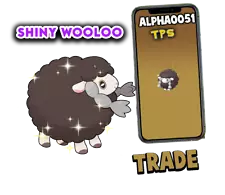 Pokemon Shiny Wooloo Registered Trade or friendship for 30 days