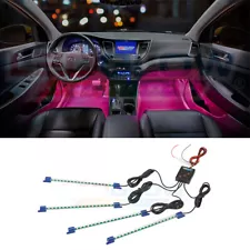 LEDGLOW 4pc PINK LED CAR TRUCK INTERIOR UNDERDASH LIGHTS ACCENT NEON KIT (For: Eagle)