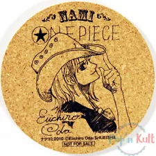 One Piece Cork Coaster Nami Eichiro Oda Promo Not For Sale [JAP] Anime Manga VGC