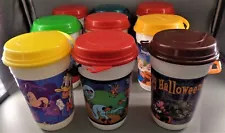 Disney Popcorn Buckets Cylinder Nine With Lids Two Buckets Without Disney Parks