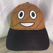 POOP Emoji Humorous Hat Baseball Ball Cap Adjustable SNAPBACK Brown Smiley Funny