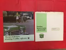 LOT 1973 CADILLAC "DEVILLE" Car Dealer Sales Brochure + Envelope