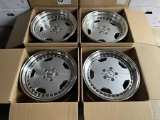 X4 17" STAGGERED AMG WHEELS MERCEDES MONOBLOCK DEEP DISH EURO OZ SCHMIDT 5x112