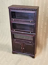 VINTAGE BESPAQ BARRISTER BOOKCASE CABINET FOR MINIATURE DOLLHOUSE