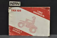 Vintage 1984 Honda TRX125 Four Trax Four Wheeler Owners Manual