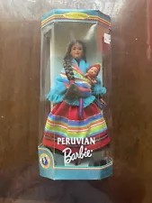 PERUVIAN BARBIE w/ BABY Dolls of the World Collector #21506 Mattel 1998 NIB READ