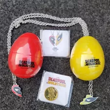 Deadpool Wolverine Necklace X 2 Claw Machine With 2 Coins Eggs