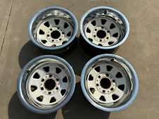 1973 1987 15x8 gmc chevy truck Blazer K10 K15 PA6 Rally Wagon Spoke Wheels (4)