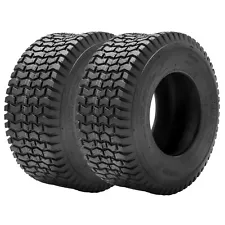 Set 2 15x6.00-6 Lawn Mower Tires 15x6x6 4Ply Heavy Duty Garden Tractor Tubeless