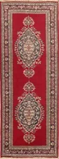 Red Vintage Traditional Rug Runner 3x9 Handmade Wool Carpet for Hallway