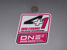 Doug Nash Quick Change 5 Speed - Sticker NHRA & NASCAR Racing Hot Rod