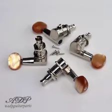 2+2 Machine Heads Kluson Small Bass Tuners Amber Button for Duesenberg Violin