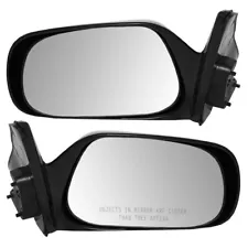 New Pair Set Manual Side View Mirror for 88-92 Toyota Corolla Sedan & Wagon USA