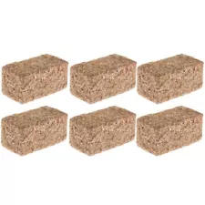 Faux Mini Rectangular Hay Bales 6 count, BUY 1 OR 2 SAVE