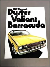 1972 Plymouth Barracuda Vintage Car Sales Brochure Catalog - Duster Valiant