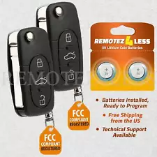 2 for Audi A4 A6 A8 S4 S6 S8 TT Quattro Cabriolet Keyless Remote Car Key Fob (For: More than one vehicle)