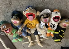 SML Jeffy puppet with Melissa & Doug – lot of 6 puppets with arm rods