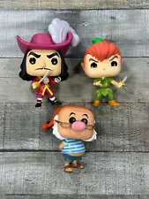 Funko Pop Peter Pan 815 Captain Hook 816 Smee 278 Lot Of 3