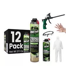 Sprayman Foam Insulation Kit - Gun and Cleaner Included ( 12x27.1 oz.) 240 sqft