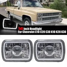 7x6 inch For Chevrolet C10 C20 C30 K10 K20 K30 Led Headlight Sealed Beam DRL (For: Chevrolet K30)