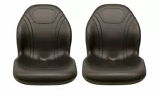 Yamaha Rhino 450, 660, 700 Black Vinyl Bucket Seat Pair- Milsco XB200 -USA Made