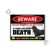 Beware Private Property Tibetan Mastiff Decor Gifts for Dog Lovers Decals