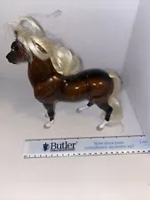 Brown Horse With Blonde Mane & Tail