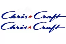 Set of 2 Vinyl Decals for Chris Craft Boat Truck, laptop, cup. Mailed w/tracking