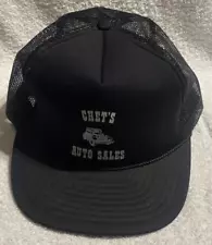 Vintage Men's Hat - Chet's Auto Sales (Ohio) Snapback, Mesh Truckers Hat