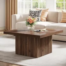 Tribesigns Square Coffee Table 31.5-Inch Engineered Wood Coffee Table For