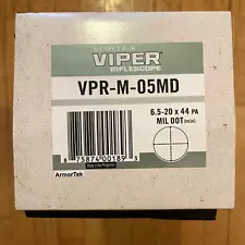 Vortex Viper 6.5-20x44 PA Rifle Scope Mil Dot Reticle